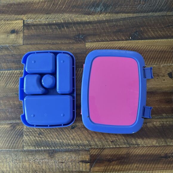 Bentgo Kids Lunchbox Pink/Purple Fuschia Pink Purple 5 Compartment Bento Box - Picture 4 of 5